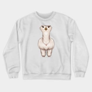 Cute Llama Drawing Crewneck Sweatshirt